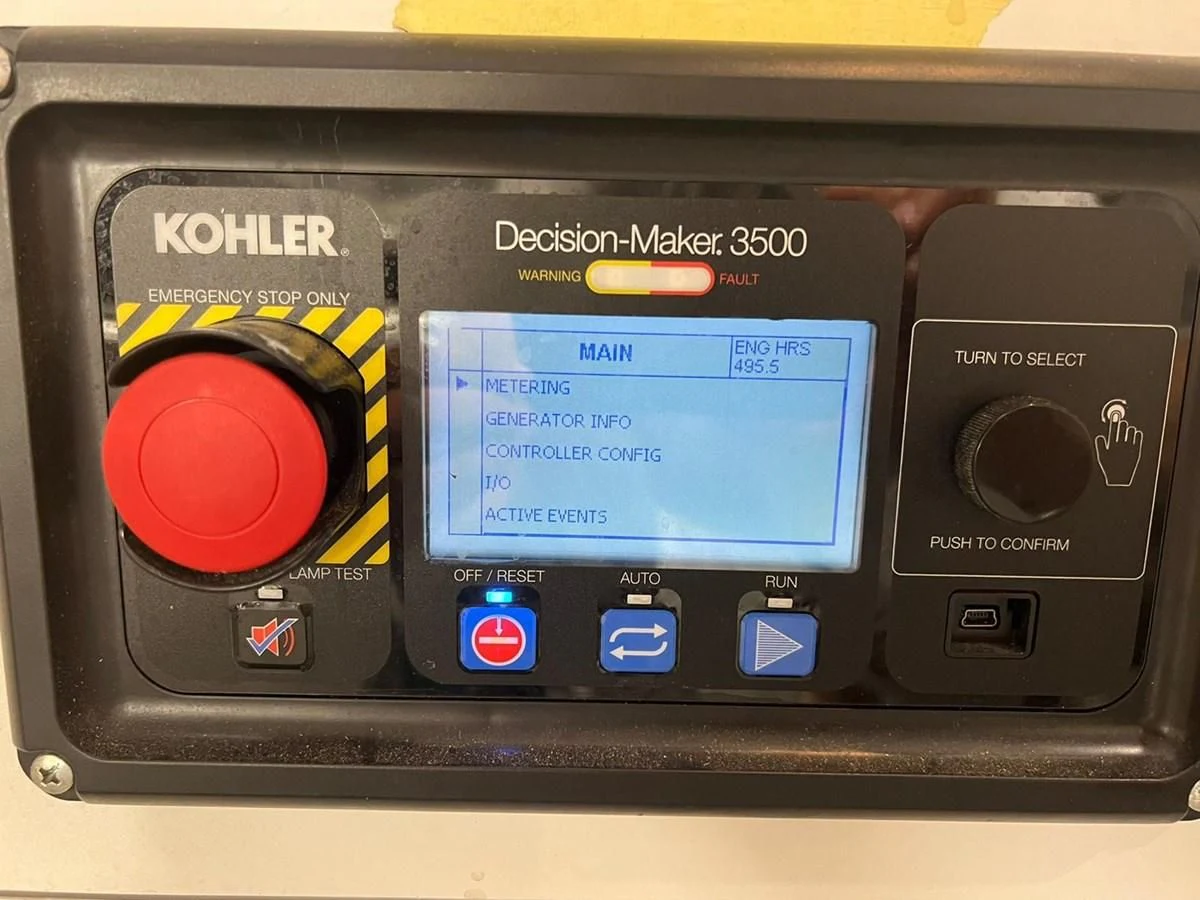 a close-up of a digital device aboard EYE Yacht for Sale