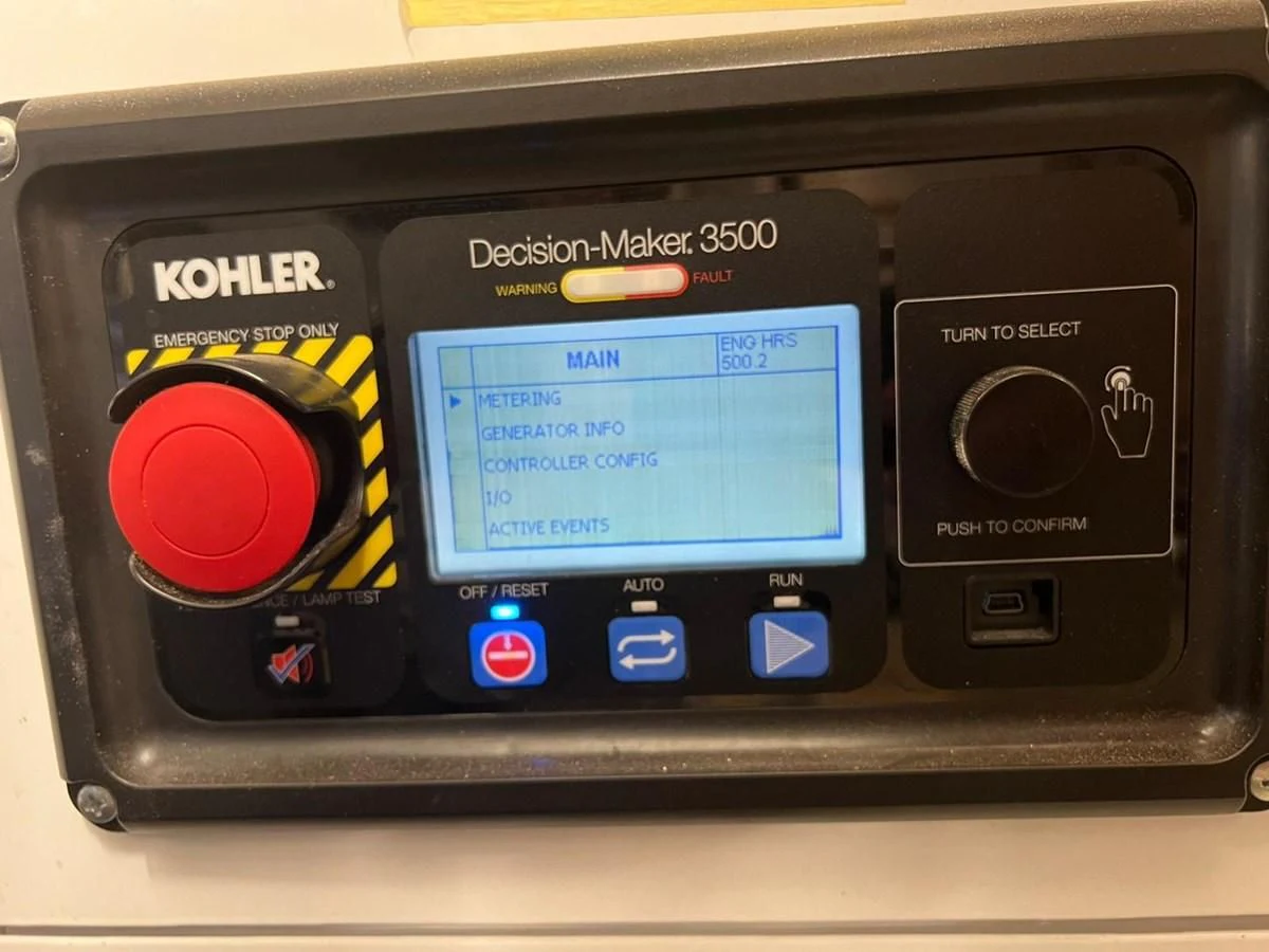 a rectangular electronic device aboard EYE Yacht for Sale