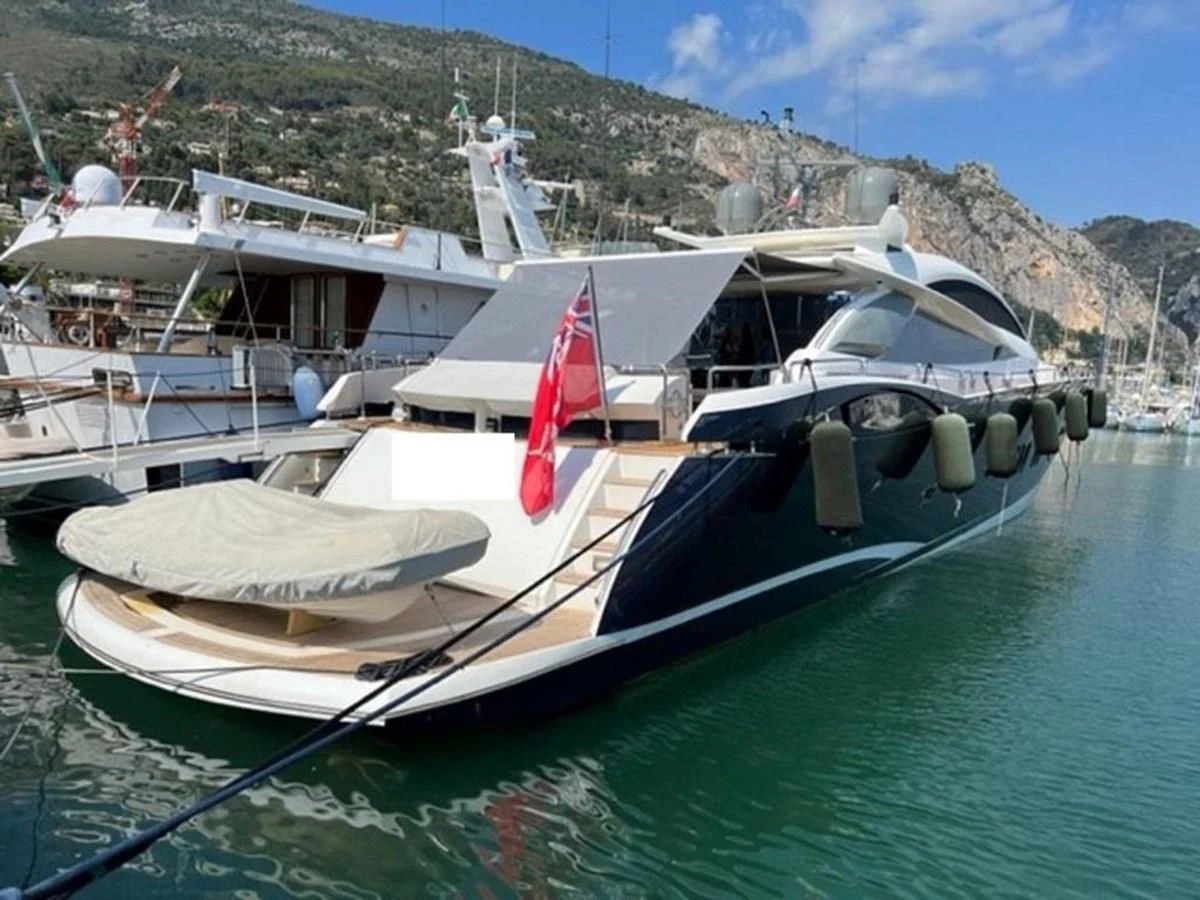 a boat in the water aboard EYE Yacht for Sale