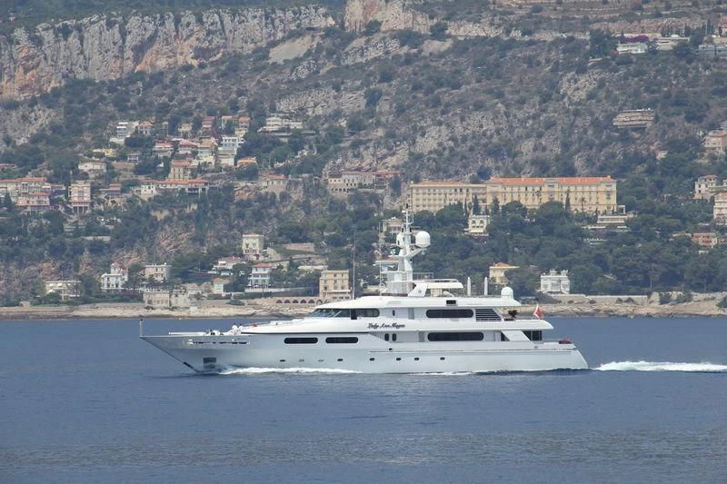 a boat on the water aboard LADY ANN MAGEE Yacht for Sale