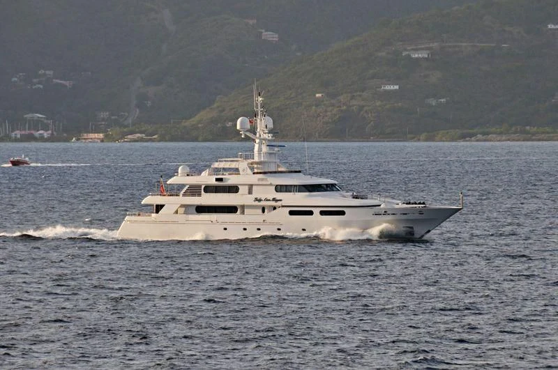 a boat on the water aboard LADY ANN MAGEE Yacht for Sale