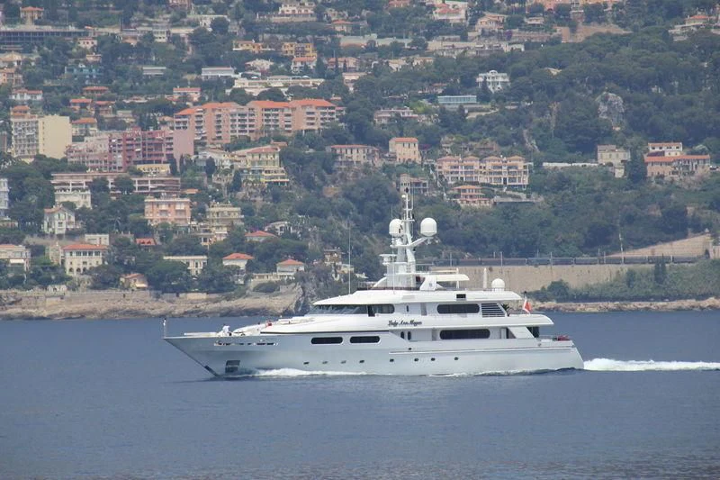 a boat on the water aboard LADY ANN MAGEE Yacht for Sale