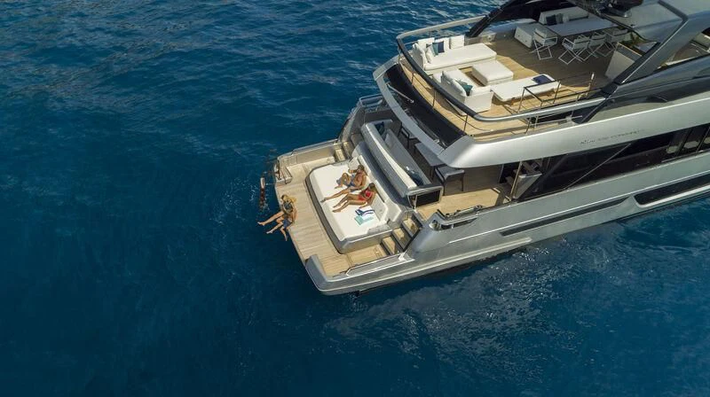 a boat in the water aboard GIO4 Yacht for Sale