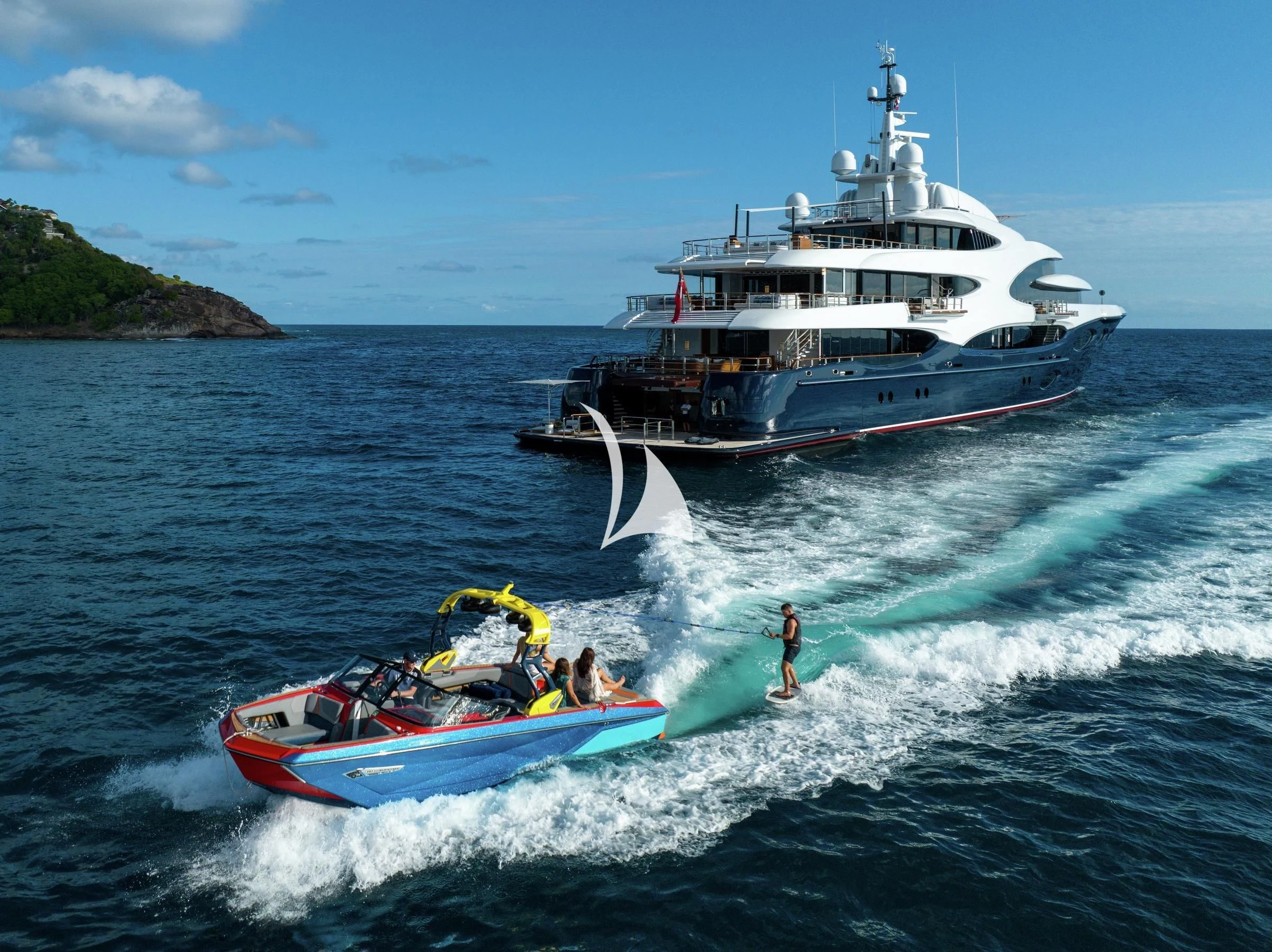 a boat and a boat on the water aboard BARBARA Yacht for Charter