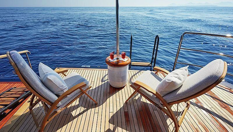 a boat on the water aboard BARBARA Yacht for Charter