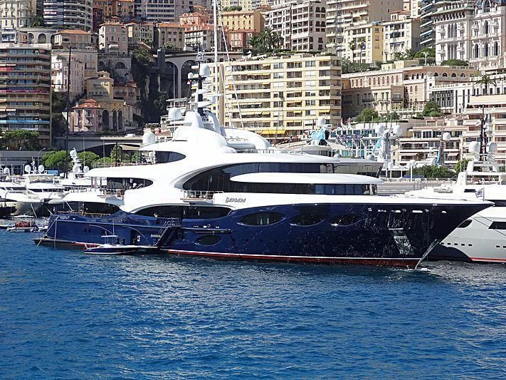 a large boat in the water aboard BARBARA Yacht for Charter