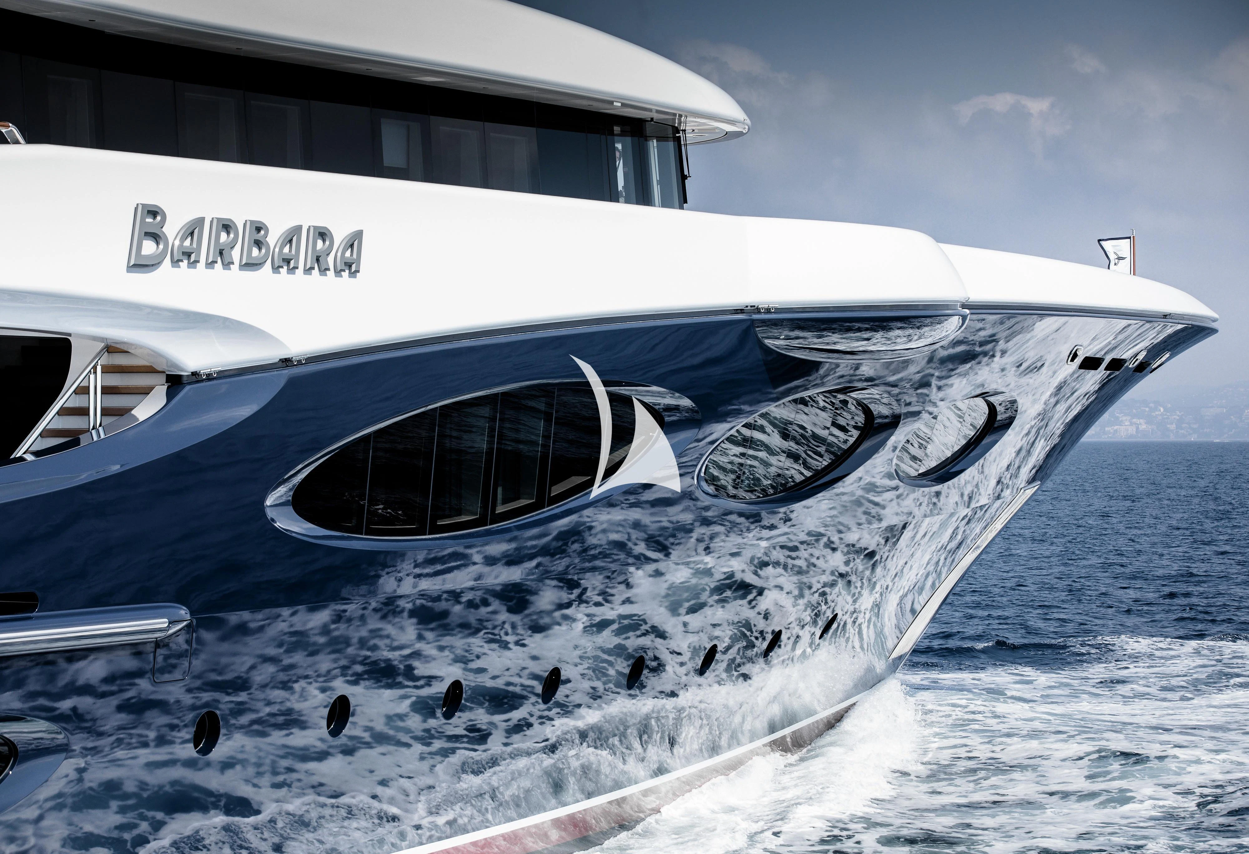 a boat on the water aboard BARBARA Yacht for Charter