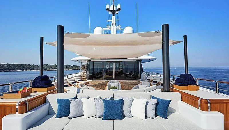 a boat on the water aboard BARBARA Yacht for Charter