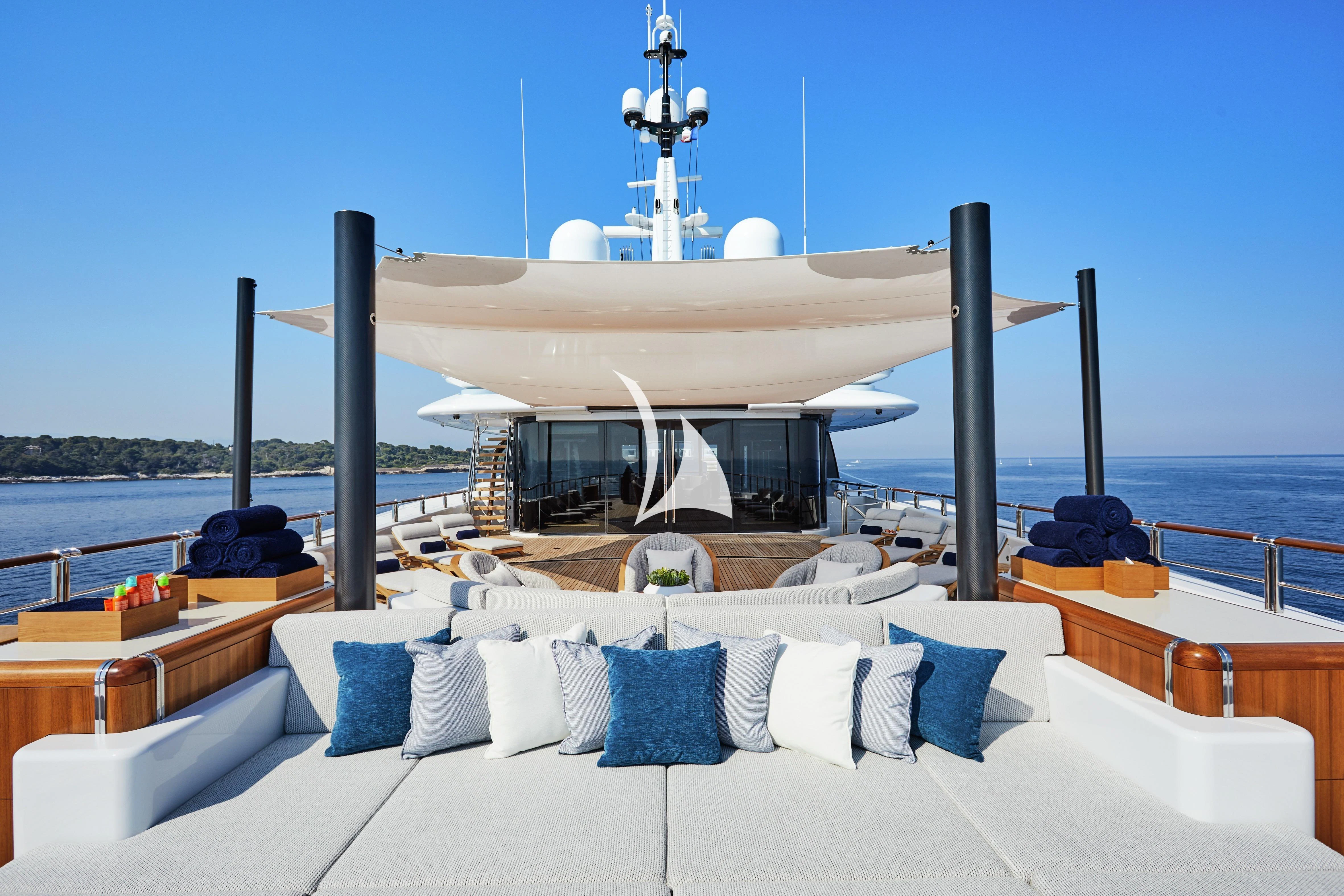 a boat on a body of water aboard BARBARA Yacht for Charter