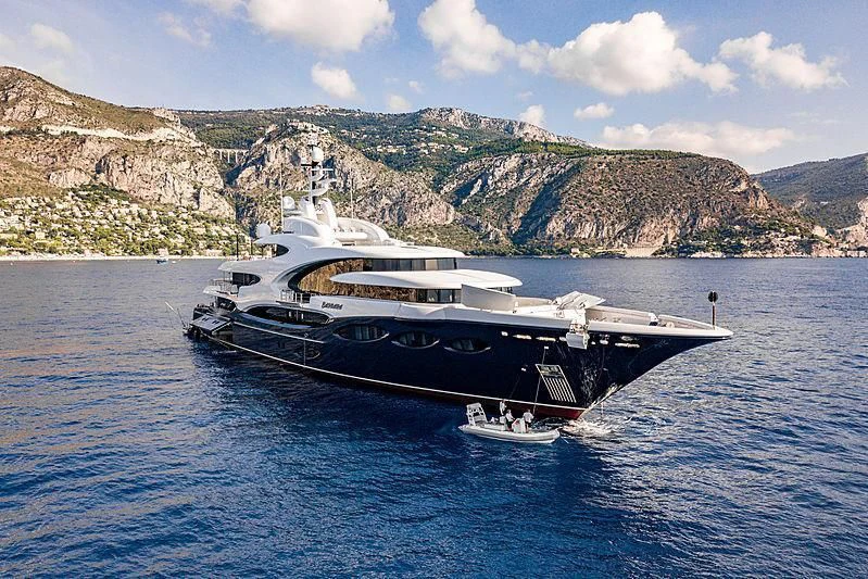 a boat in the water aboard BARBARA Yacht for Charter