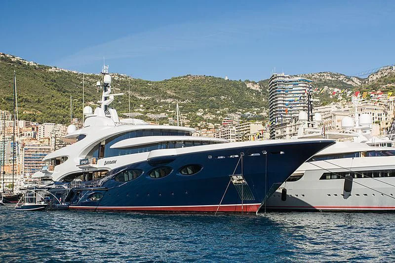 a couple of boats in the water aboard BARBARA Yacht for Charter