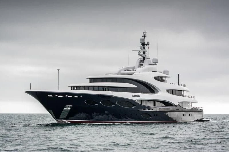 a boat in the water aboard BARBARA Yacht for Charter