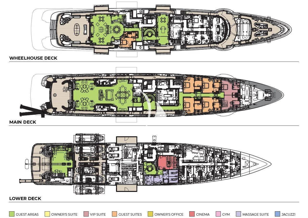 diagram, engineering drawing aboard BARBARA Yacht for Charter