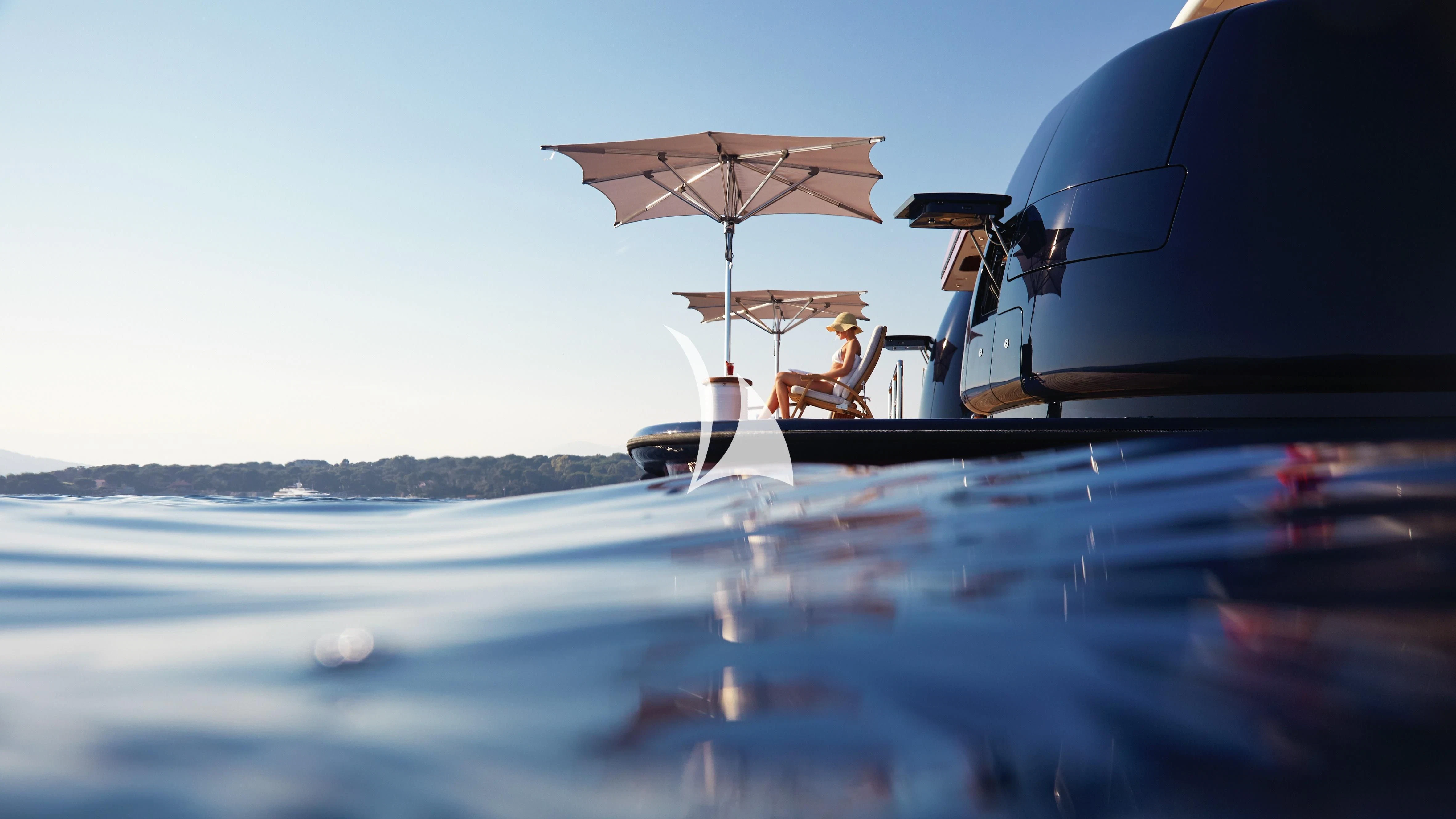a boat on the water aboard BARBARA Yacht for Charter
