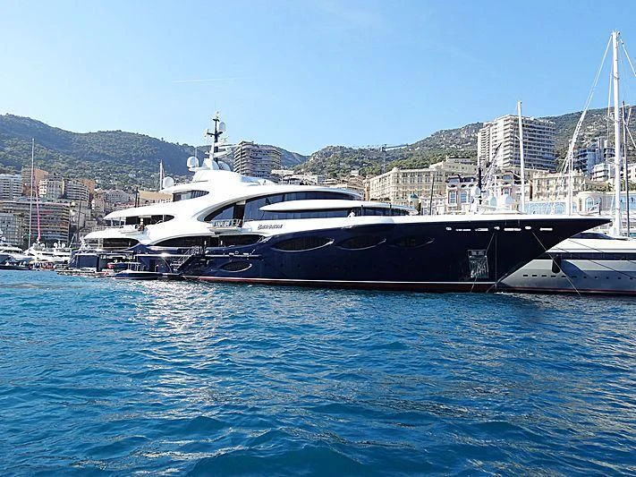 a boat in the water aboard BARBARA Yacht for Charter