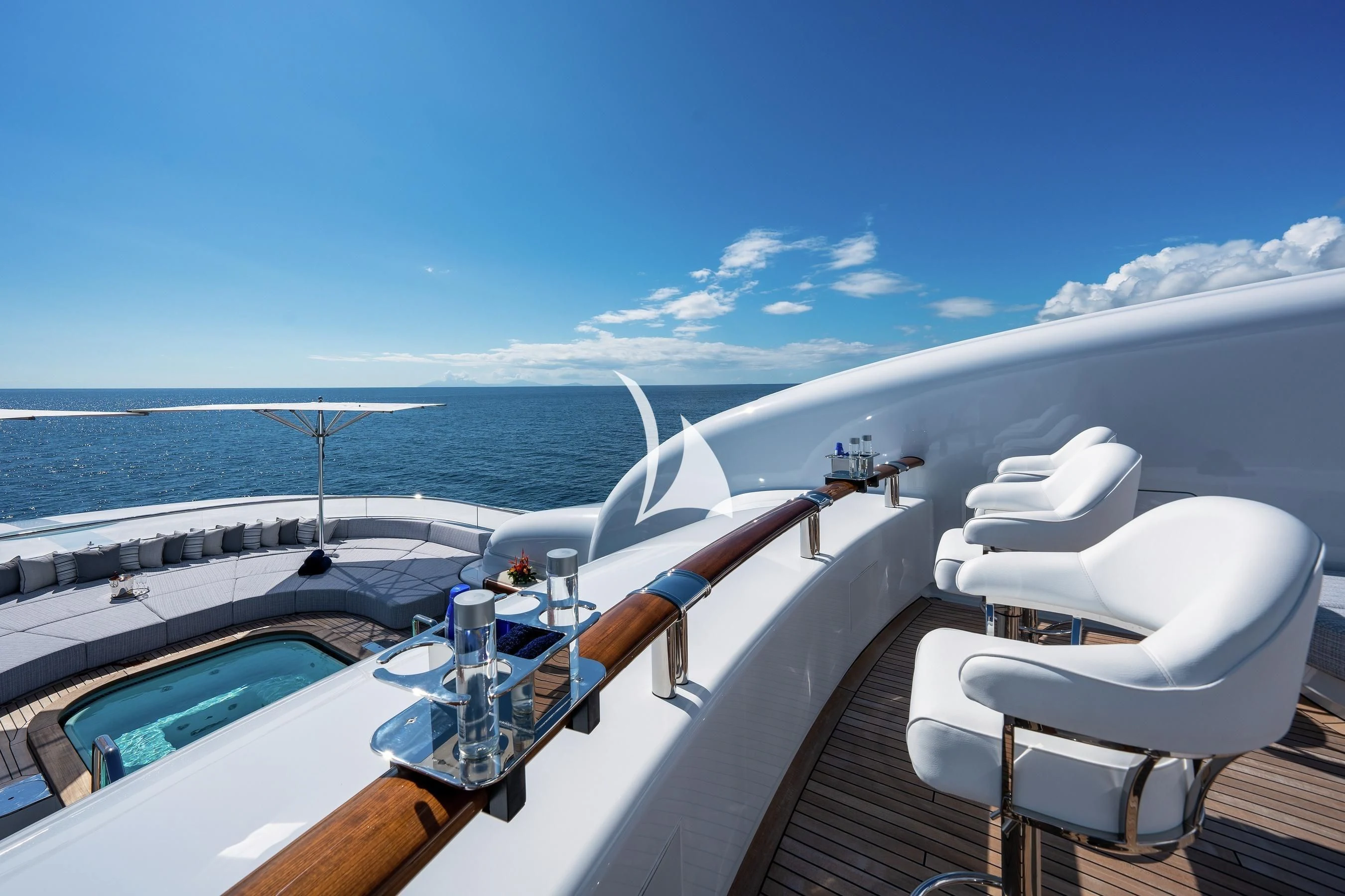 a boat on the water aboard BARBARA Yacht for Charter
