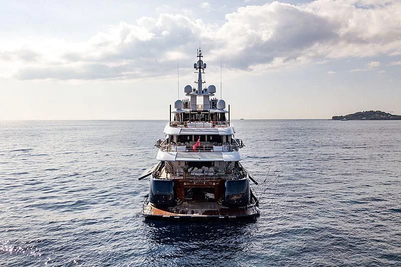 a boat in the water aboard BARBARA Yacht for Charter