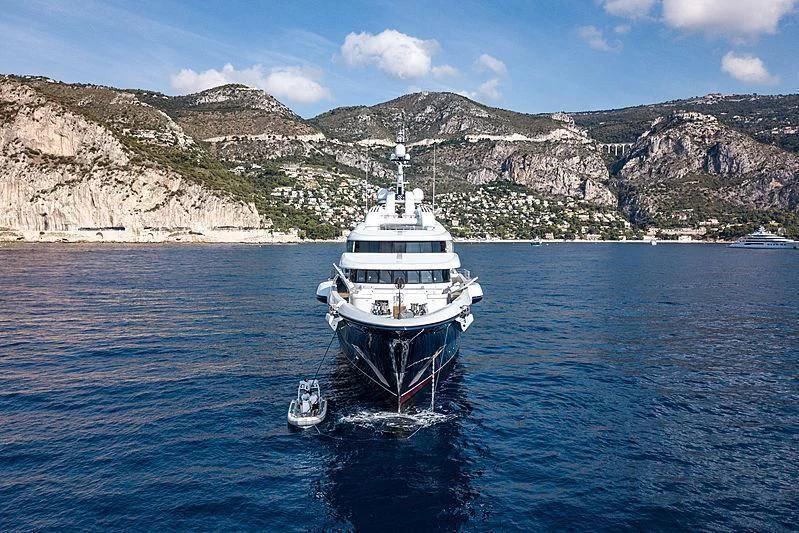a boat on the water aboard BARBARA Yacht for Charter