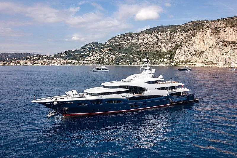 a boat in the water aboard BARBARA Yacht for Charter