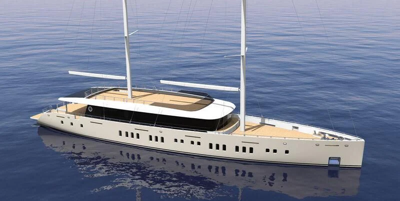 a white yacht in the water aboard ADRI Yacht for Charter