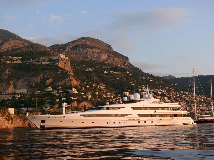 a boat in the water aboard YASMINE OF THE SEA Yacht for Sale