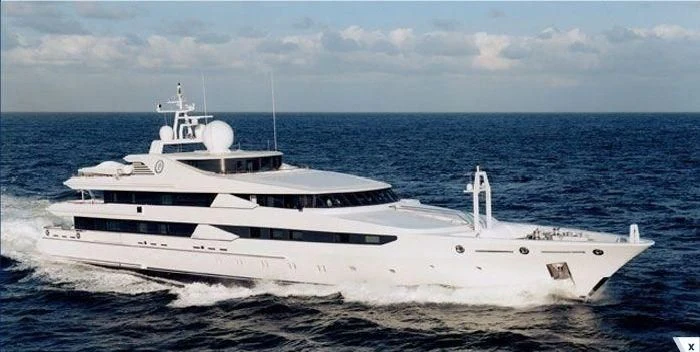 a white yacht in the water aboard YASMINE OF THE SEA Yacht for Sale