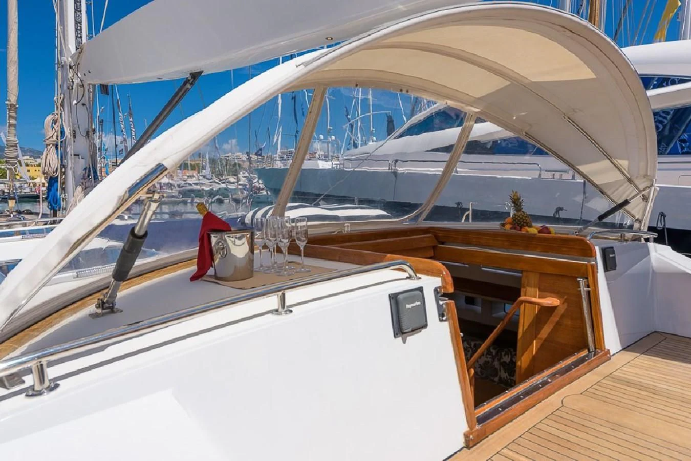 a boat on the water aboard ZANZIBAR Yacht for Sale