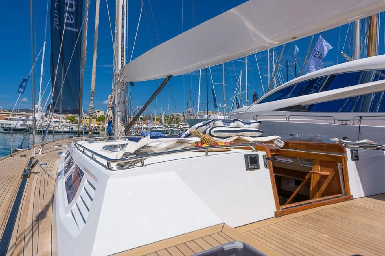 a boat on the water aboard ZANZIBAR Yacht for Sale