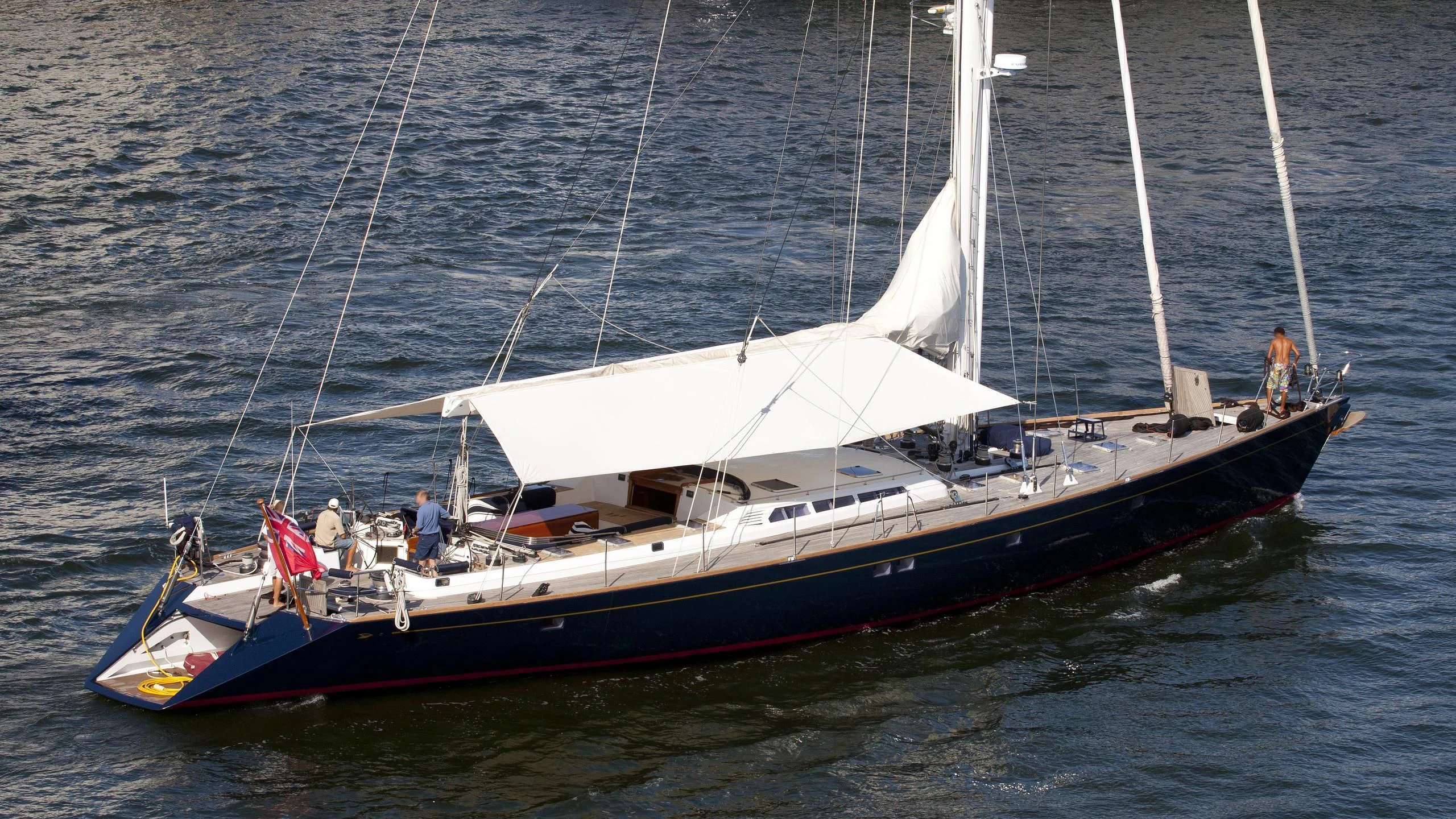 a boat on the water aboard ZANZIBAR Yacht for Sale