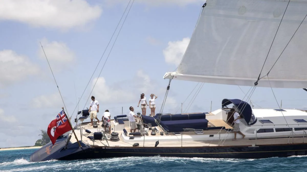 a group of people on a boat aboard ZANZIBAR Yacht for Sale
