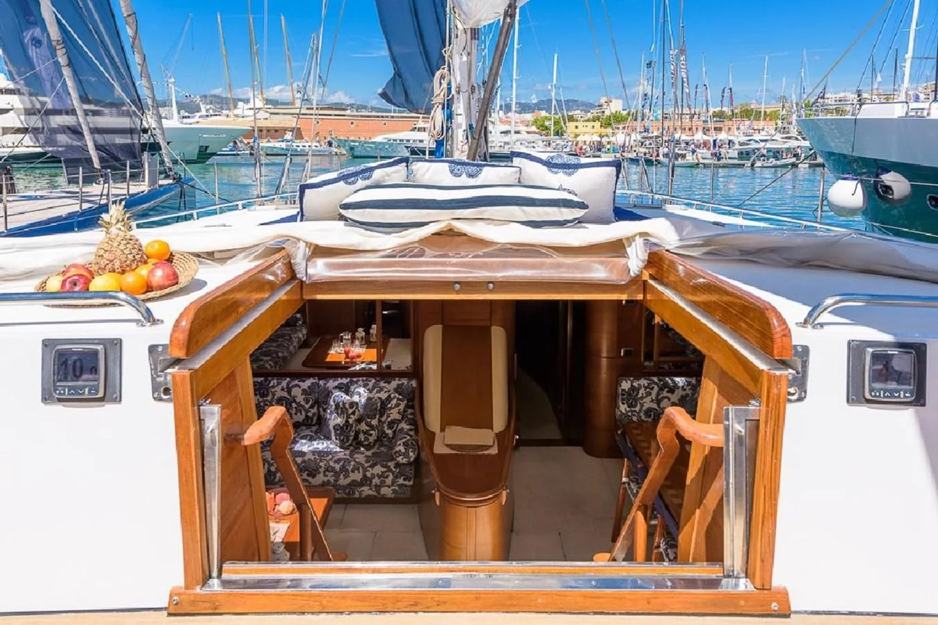 a boat on the water aboard ZANZIBAR Yacht for Sale