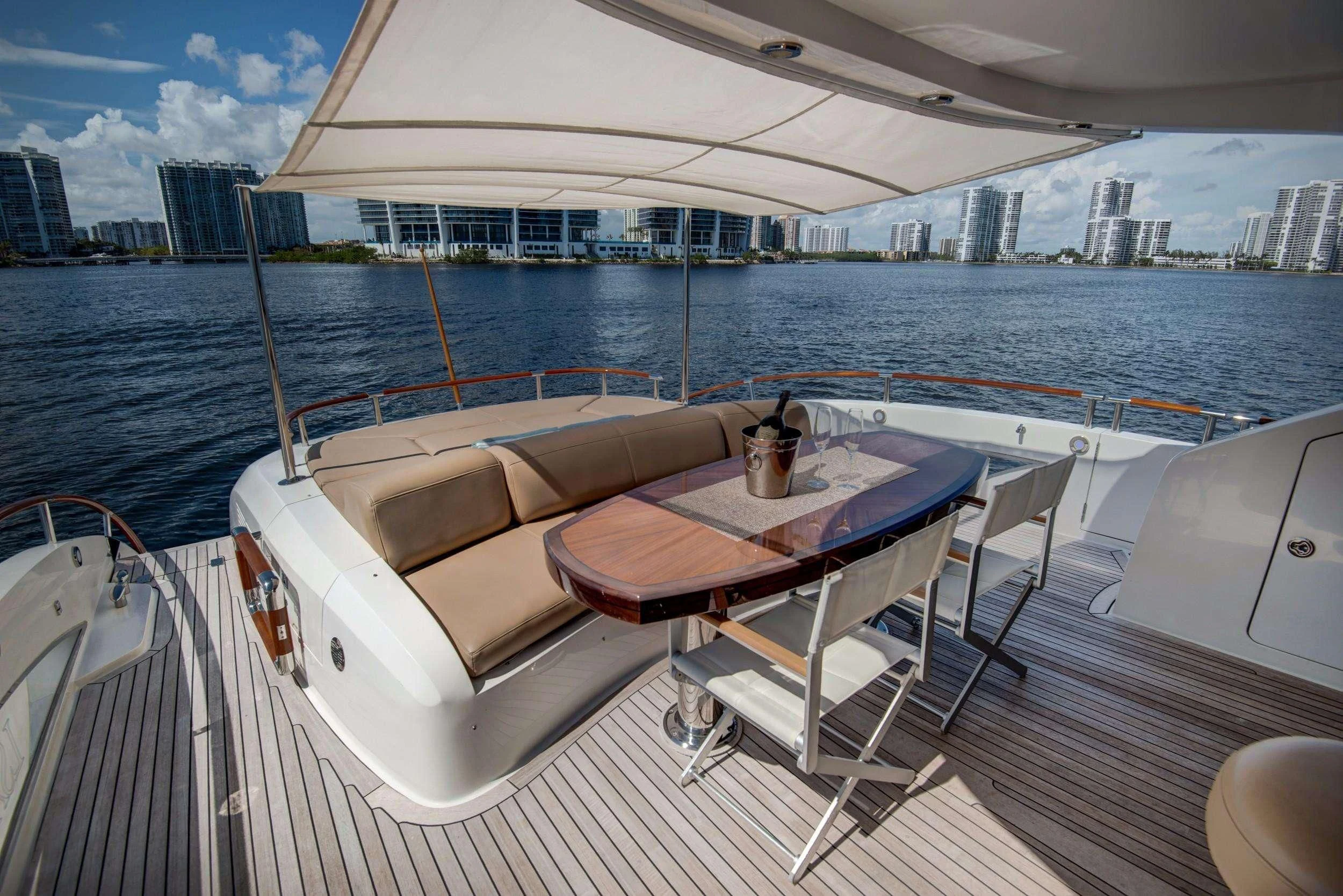 a boat on the water aboard XCELL Yacht for Sale