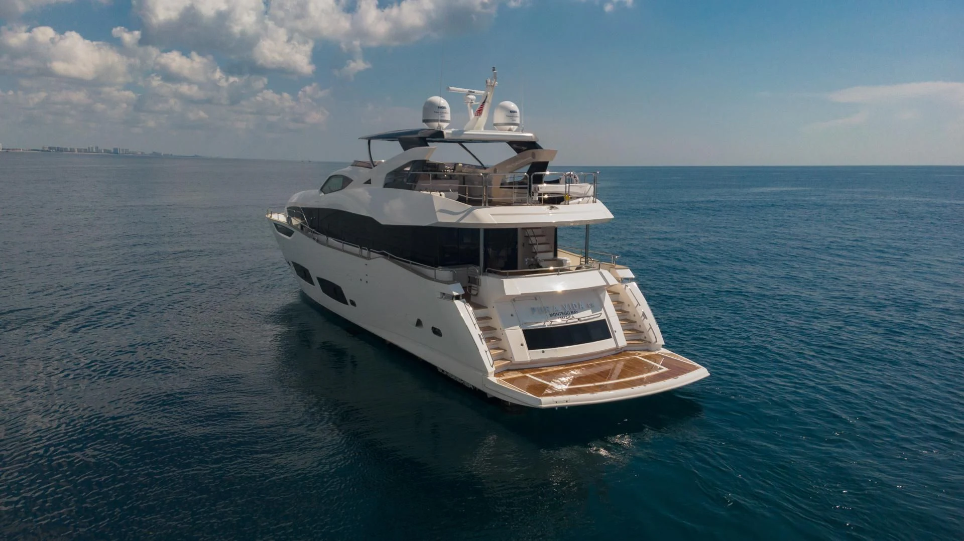 a boat in the water aboard PV 95 Yacht for Sale