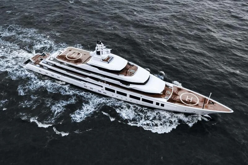 a boat on the water aboard INFINITY Yacht for Sale