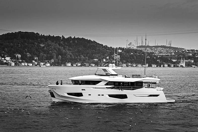 a boat on the water aboard MARINAR Yacht for Sale