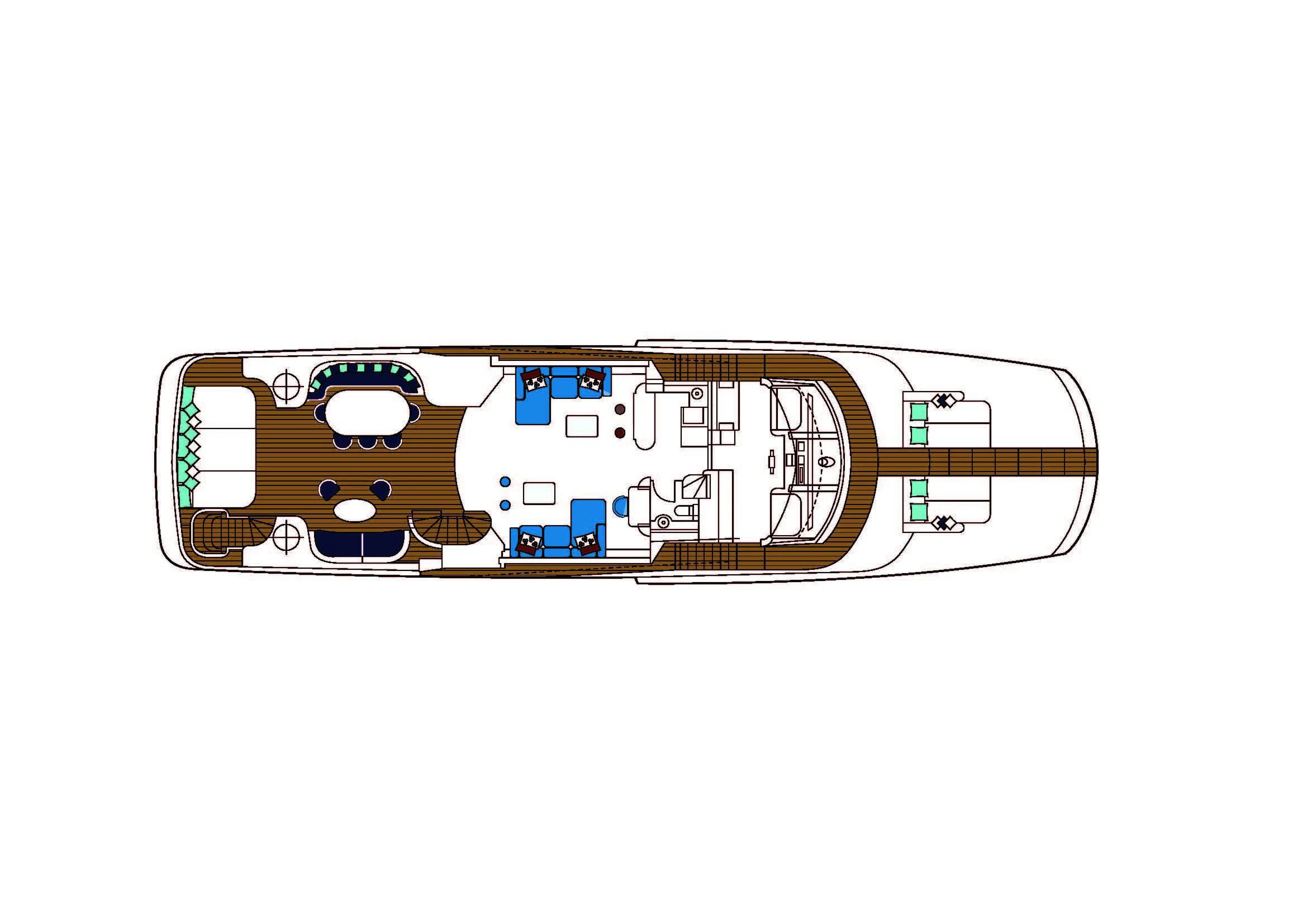 diagram aboard BANG! Yacht for Charter