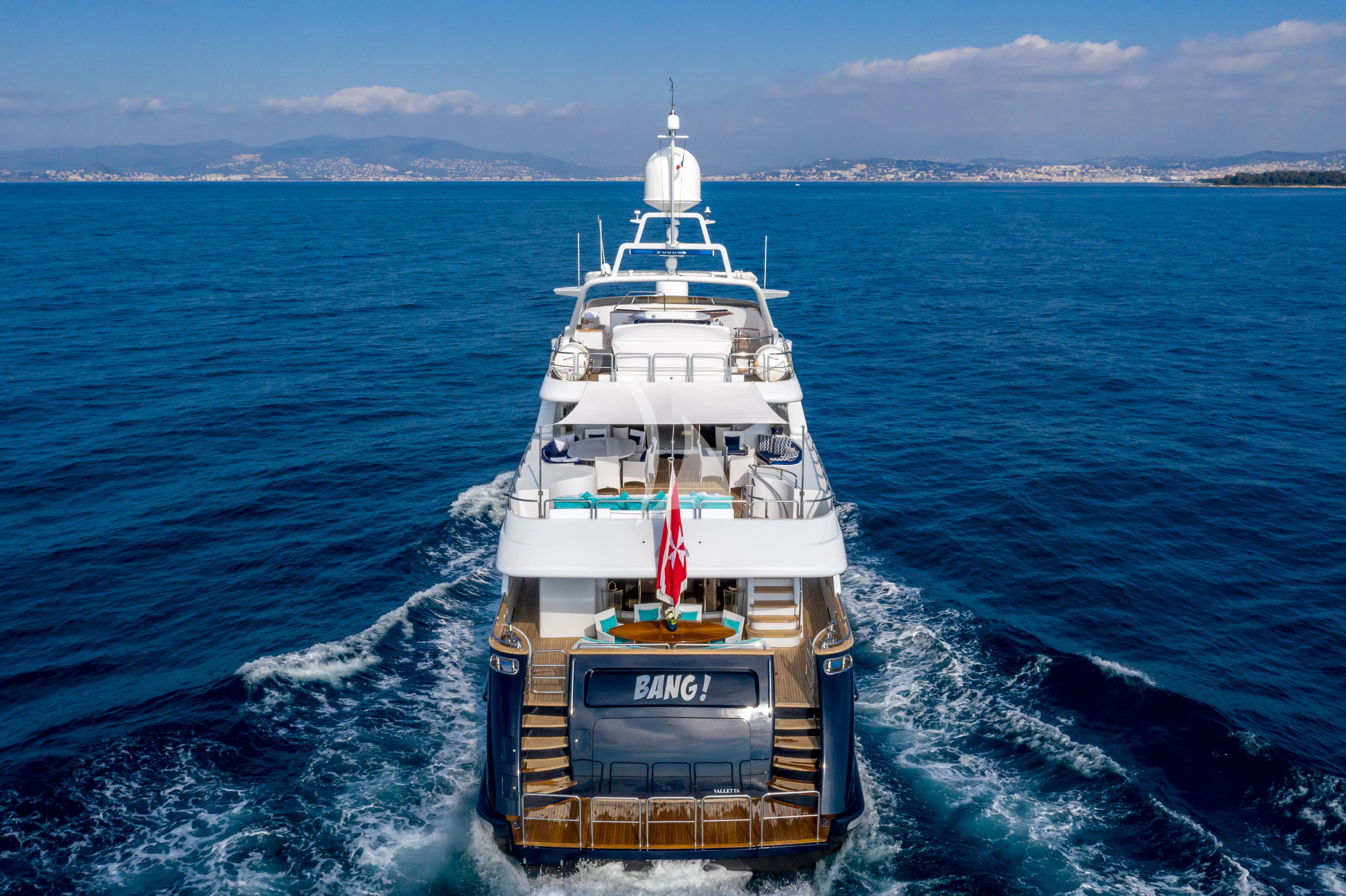 a ship on the water aboard BANG! Yacht for Charter