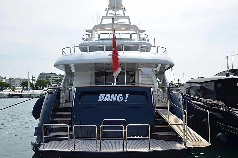 a boat on the water aboard BANG! Yacht for Charter