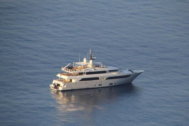 a boat in the water aboard PHOTON Yacht for Sale