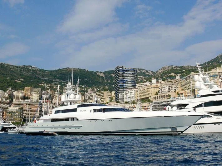 a boat in the water aboard RABDAN Yacht for Sale