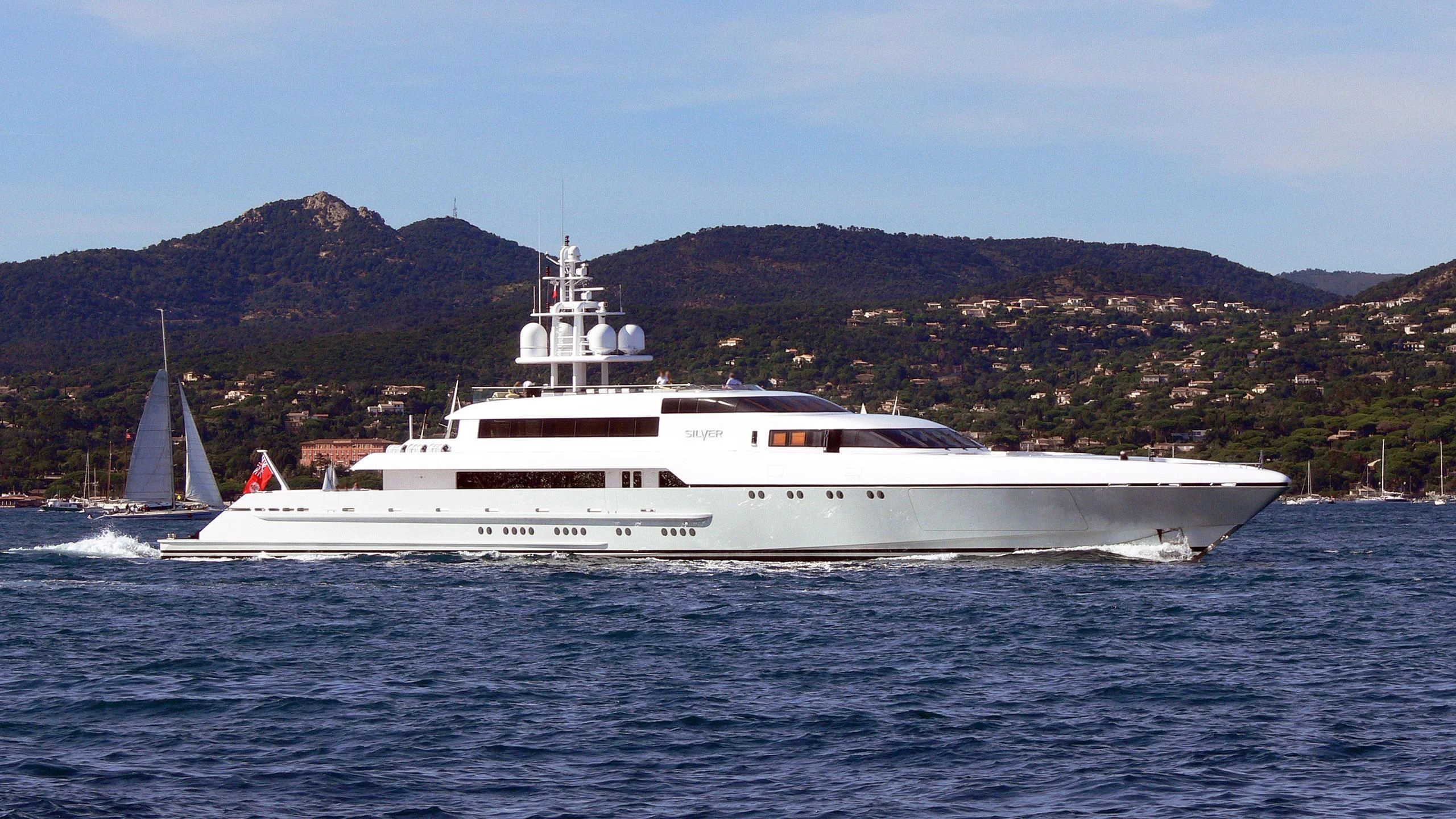 a boat on the water aboard RABDAN Yacht for Sale
