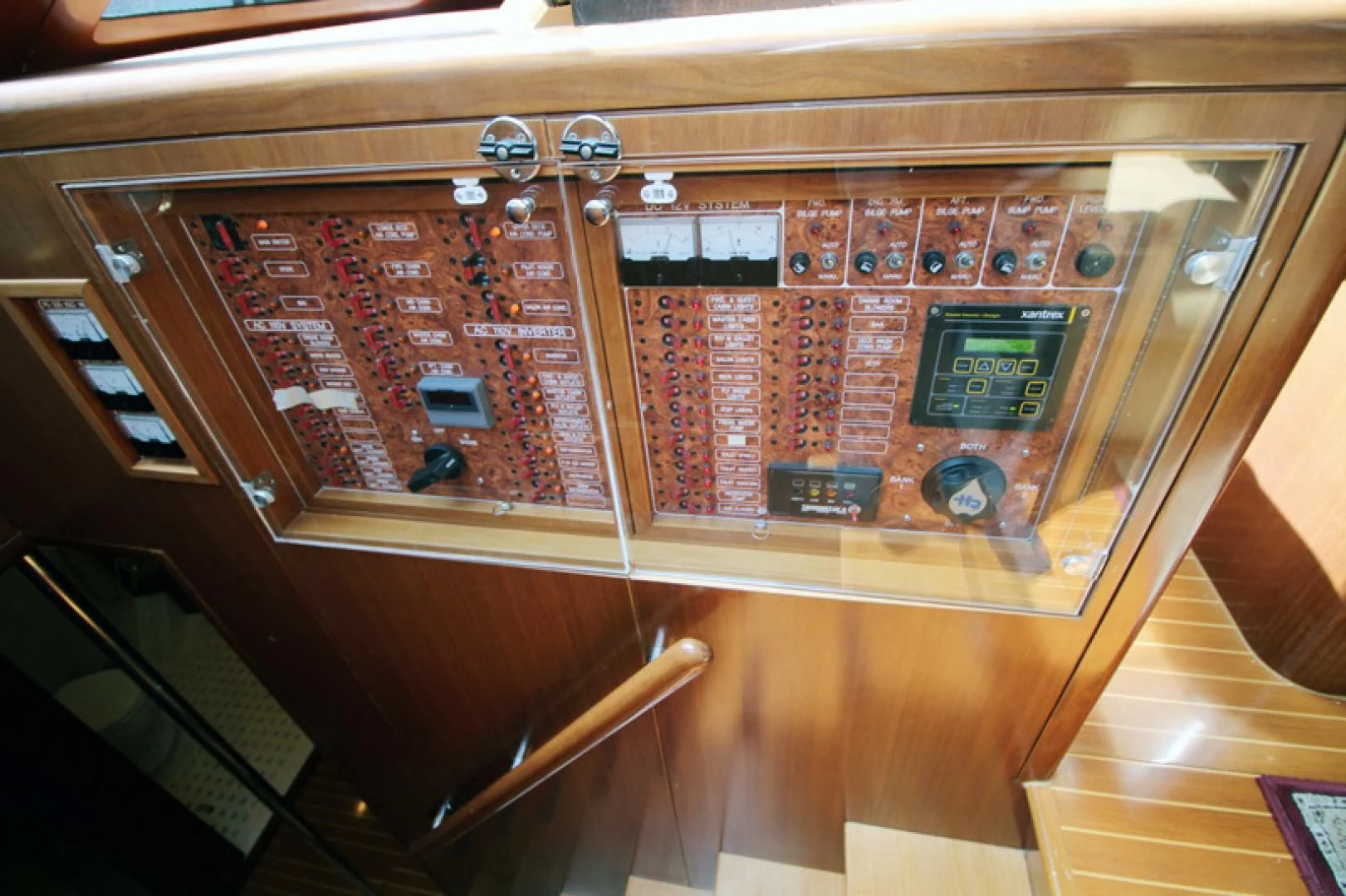 a control panel in a room aboard ALWAYS SOMETHING Yacht for Sale