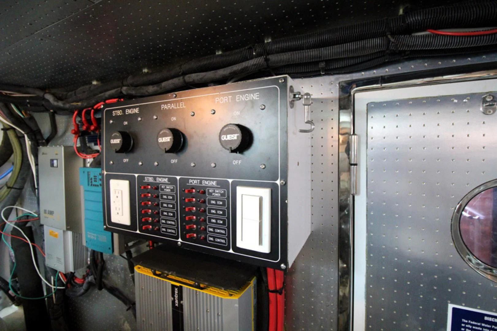 a group of electronic devices aboard ALWAYS SOMETHING Yacht for Sale