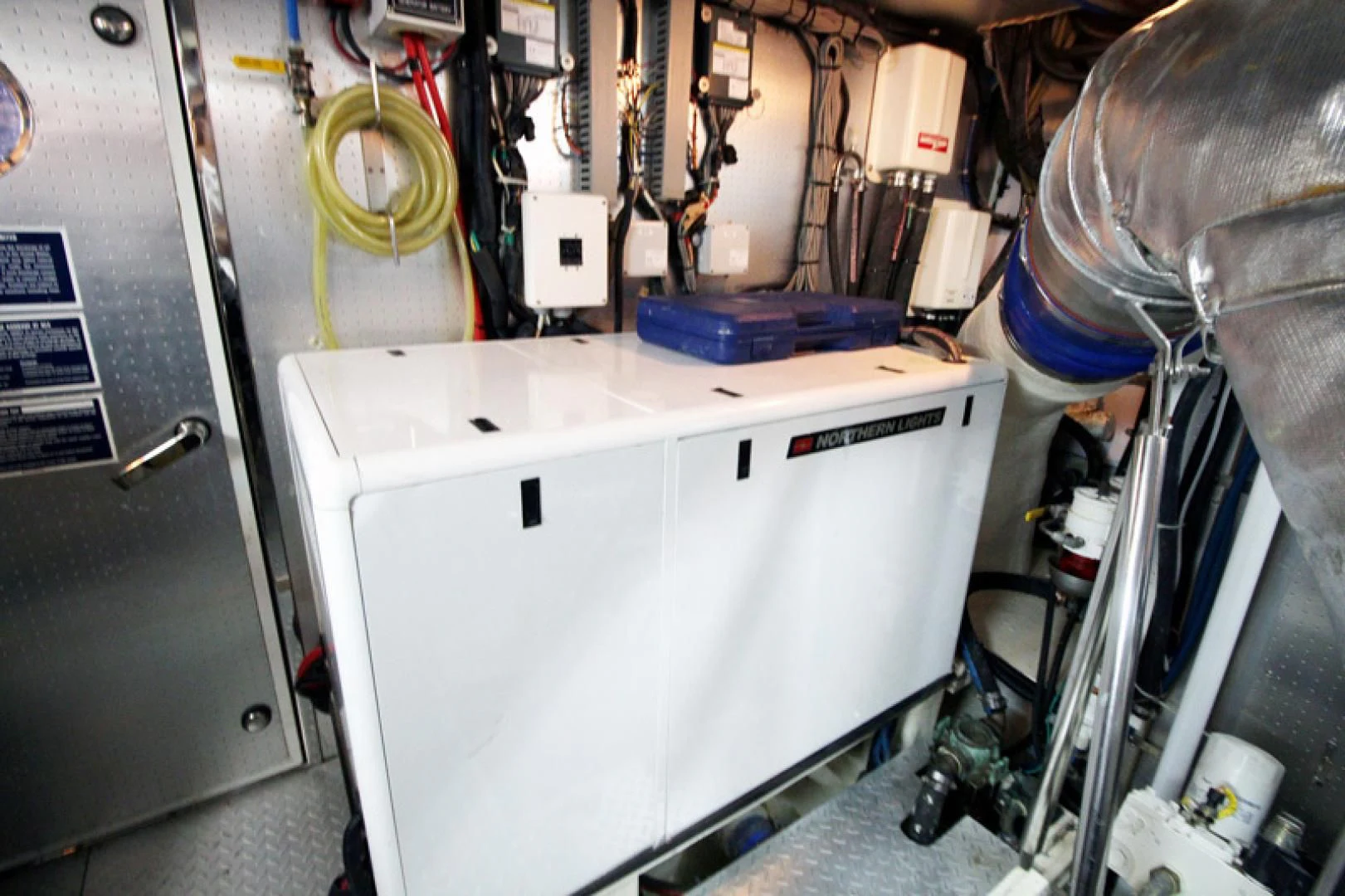 a machine in a room aboard ALWAYS SOMETHING Yacht for Sale
