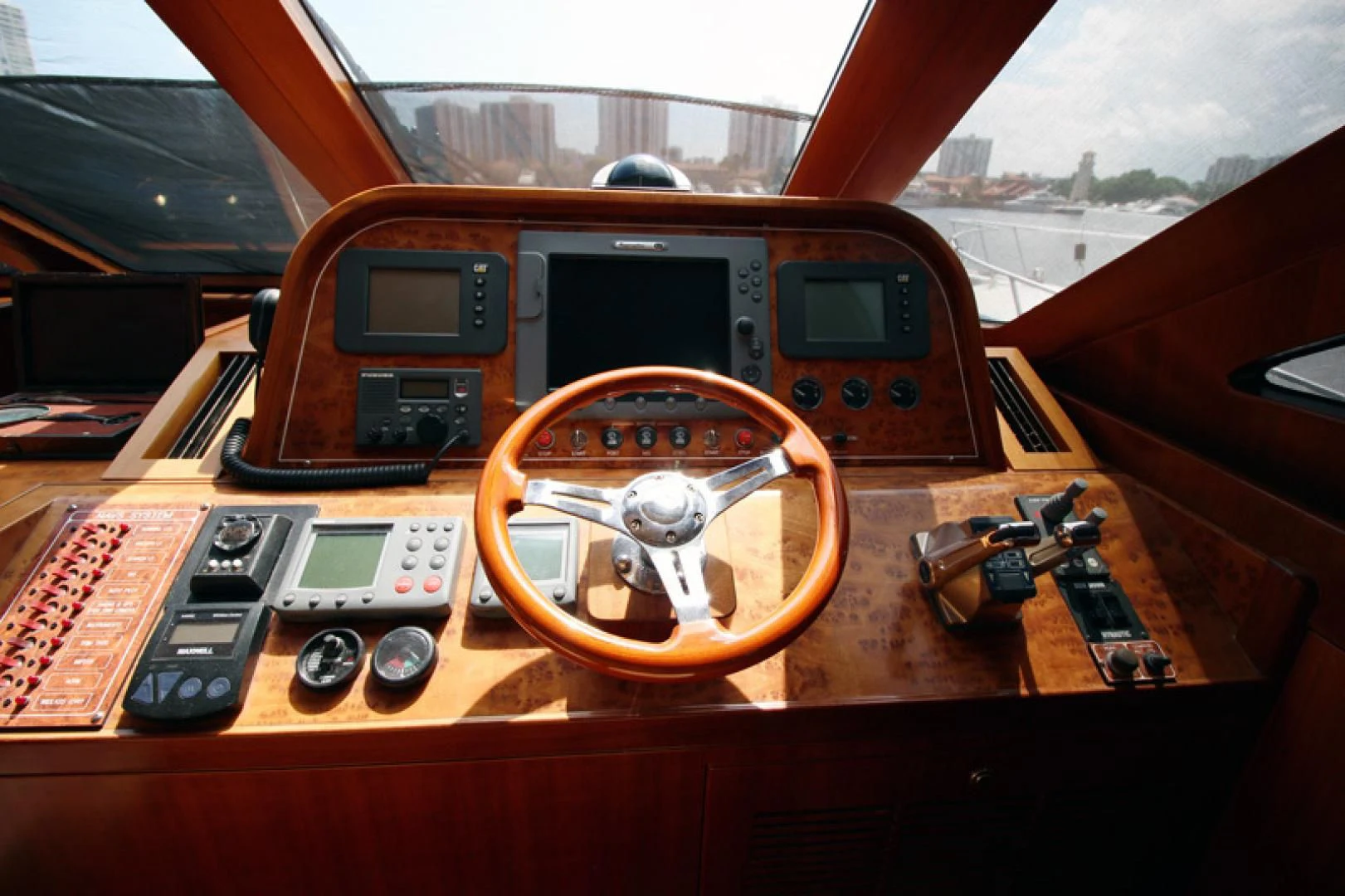 the inside of a car aboard ALWAYS SOMETHING Yacht for Sale