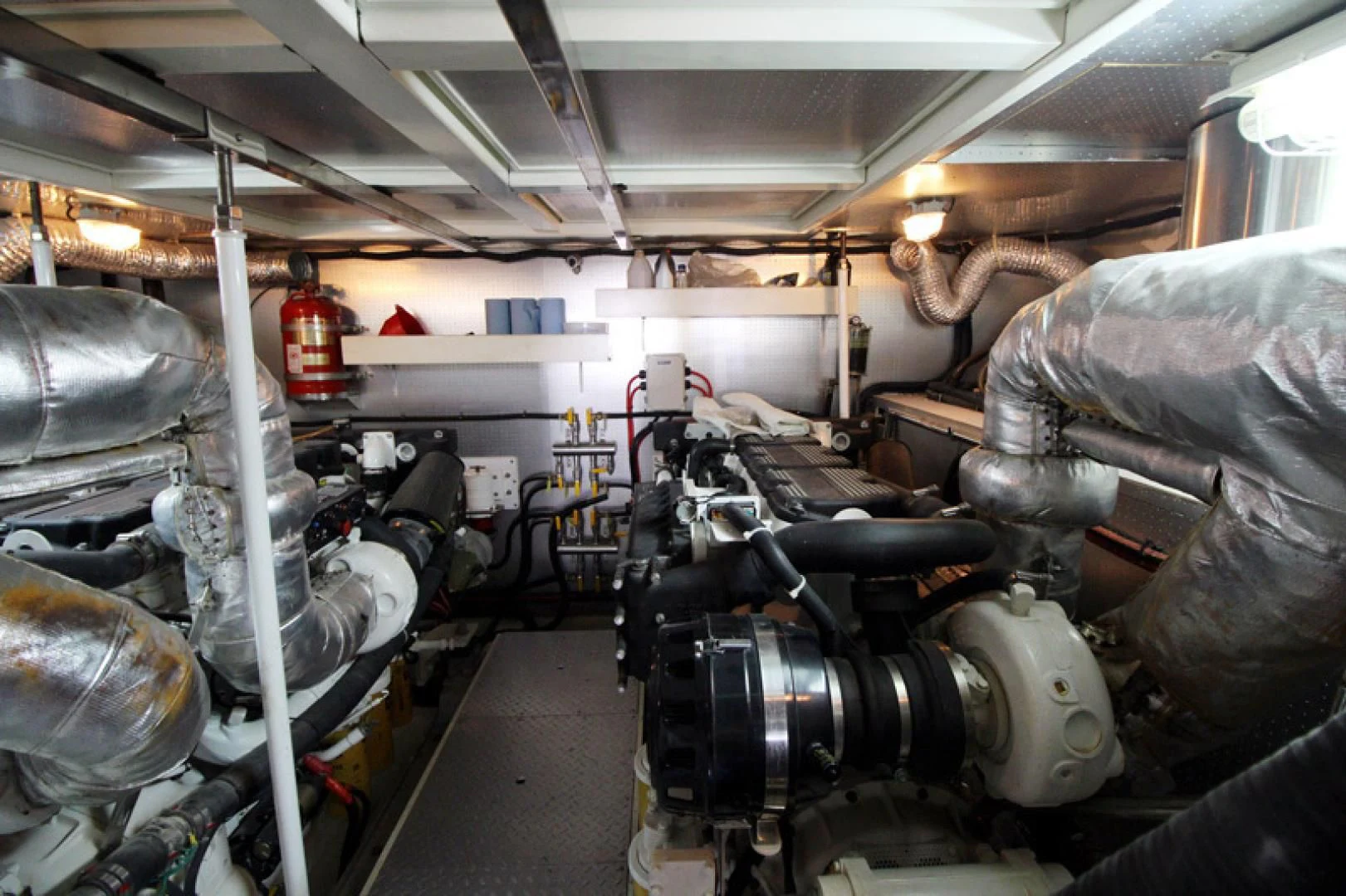 a room with pipes and equipment aboard ALWAYS SOMETHING Yacht for Sale