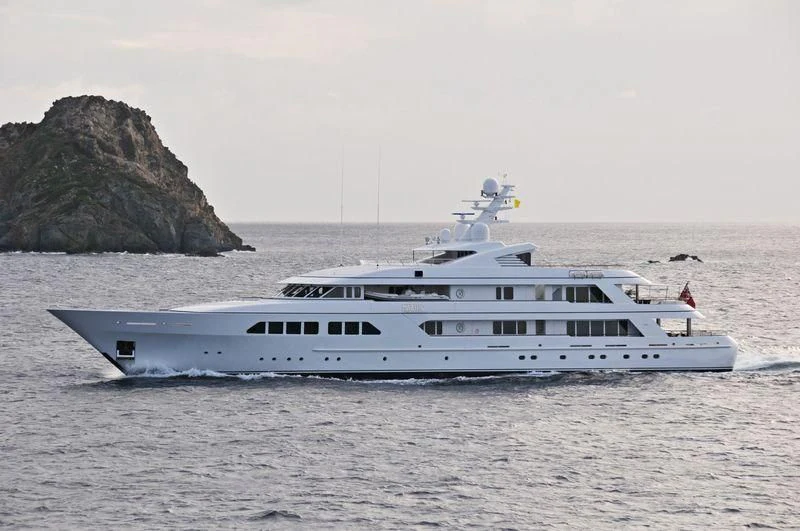 a boat in the water aboard MAJESTIC Yacht for Sale