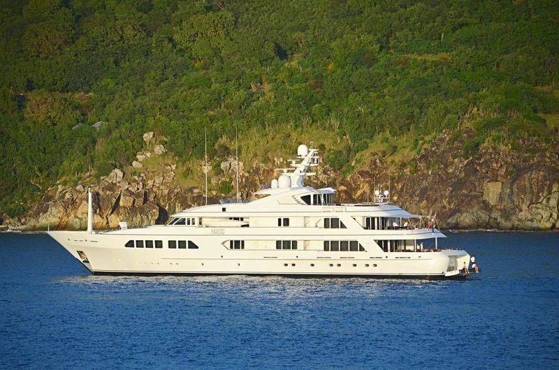 a boat on the water aboard MAJESTIC Yacht for Sale