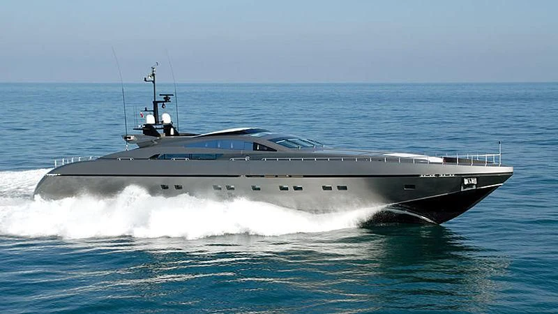 a boat on the water aboard PURE INSANITY Yacht for Sale