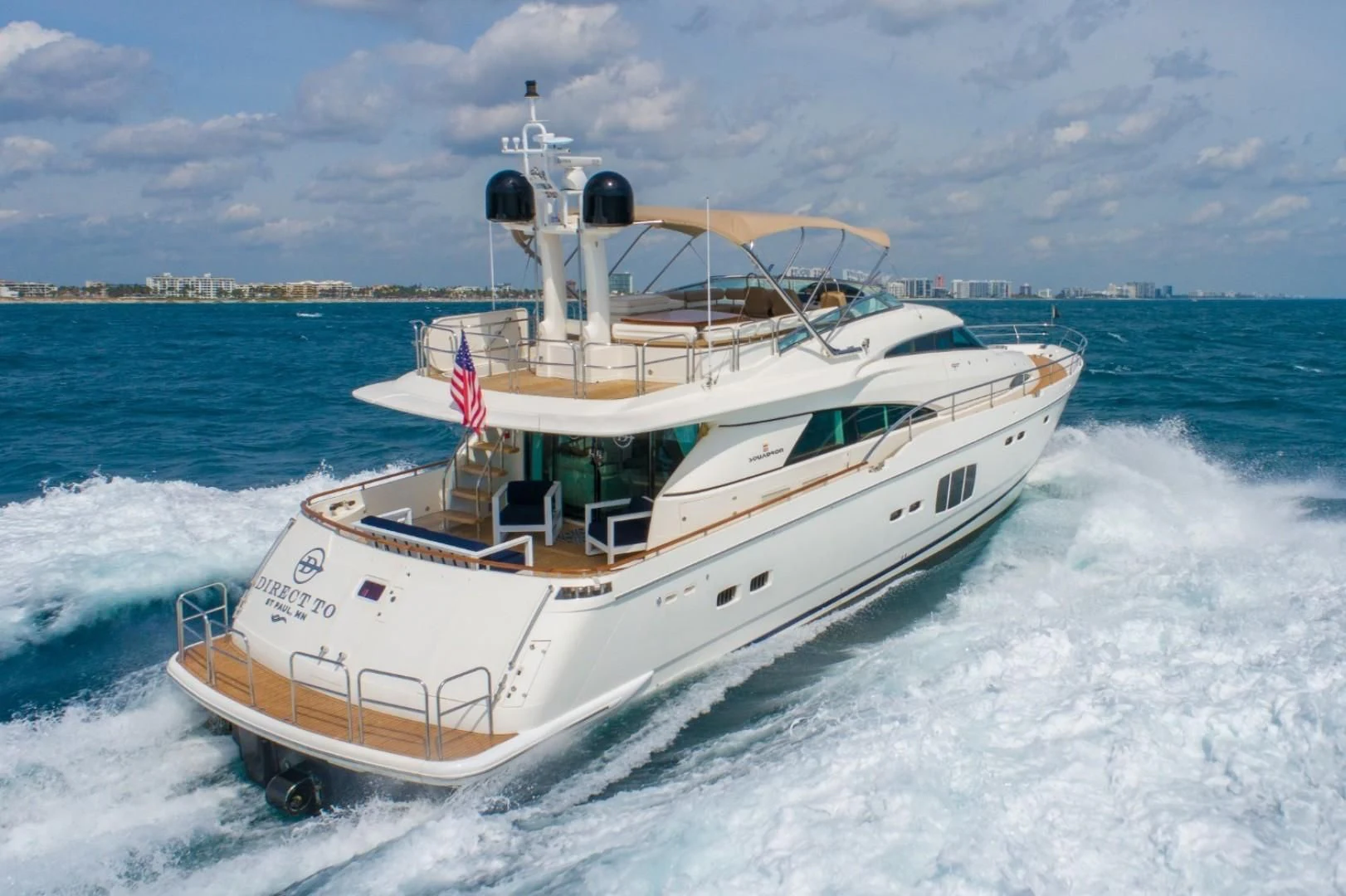 a boat on the water aboard DIRECT TO Yacht for Sale